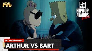 Arthur and Bart Simpson get into a rap battle at the awards! | FITS HIP HOP AWARDS 2022