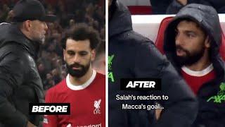 MO SALAH reaction on Alexis Mac Allister goal vs Sheffield United