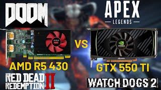 AMD R5 430 VS GTX 550 Ti | Low Price GPU Is Good For Gaming