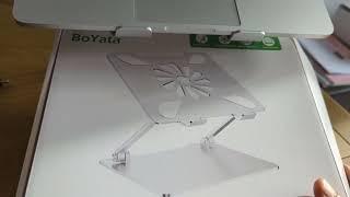 Boyata Adjustable Laptop Stand Unboxing and Review