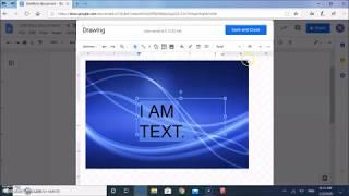 How to put text over an image in Google Docs
