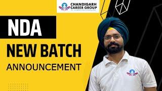 NDA new offline batches announcement Chandigarh career group