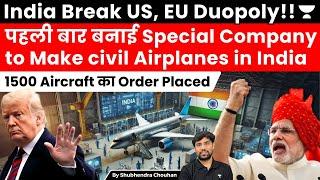 Civil Aviation minister announce SPV for make in India Airplane| break Duopoly of Airbus and Boeing