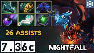 Jakiro [Liquid Frost] - 26 assists - Nightfall - 7.36c - Immortal Dota 2 Pro Plays