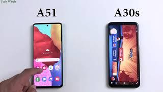 SAMSUNG A30s vs A51 | Speed Performance Test Comparison