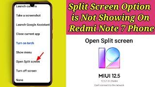 Split Screen Miui 12.5 Redmi Note 7  (Split Screen problem Redmi note 7)