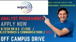 wipro recruitment 2021| Wipro Off Campus Drive 2021|wipro Recruitment Drive  for Fresher | Apply Now