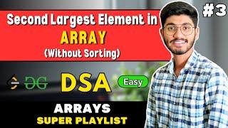 Second Largest Element in an Array | C++ | DSA