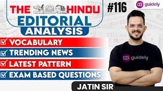 The Hindu Editorial | Editorial Analysis | Vocabulary/Trending News/Latest Pattern |by Jatin Sir#116