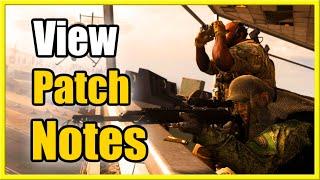 How to View Patch Notes in Call of Duty Warzone 2 (Easy Tutorial)