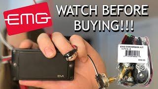 WATCH THIS BEFORE BUYING EMG SOLDERLESS!!!