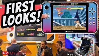 MY ARCADE GAMESTATION Retro GO, PRO, & MEGA!  First Look at CES Booth Tour!