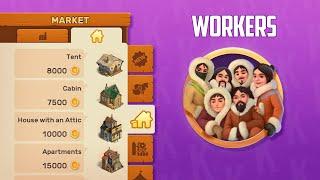 Klondike Adventures: How to Get More WORKERS 