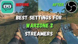 BEST Warzone 2 Settings for Streamers! High FPS + Visibility!