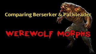 ESO - Comparing Berserker & Packleader Morph For PvP - Werewolf Builds 