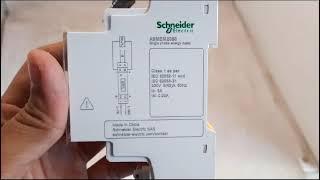 Modular Single Phase KWH Meter Schneider 45A  A9MEM2050-TERA