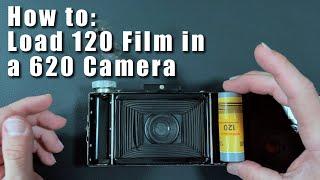 Load 120 Film in a 620 Camera the easy way!  Film Hack.