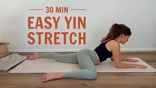 30 Min Yin Yoga For Beginners | Slow Easy Stretches For Flexibility And Pain Relief