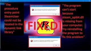 How to fix || steam_api64.dll is missing & procedure entry point || ERROR!! in GTA 5 2021