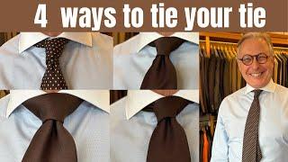4 Ways to tie your tie