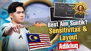 Sensitivitas PUBG Mobile Terbaik 2024 | Sensitivitas Adikluq Terbaru + Kode Layout PUBG 5 Jari