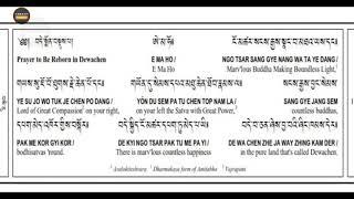 Short Dewachen Monlam | prayer for Rebirth in Pureland  |Tibetan Buddhism
