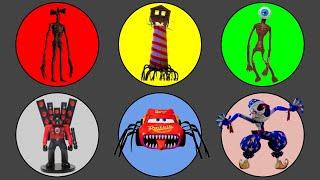 King Of Monster ; Siren Head vs McQueen Eater, Eyeball Head, Moondrop, Speakerman, Light House Head