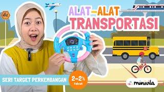 ALAT TRANSPORTASI | Belajar Nama-Nama Kendaraan, Bentuk, dan Warna