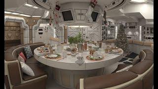 USCSS Nostromo 360 panorama 8K Cristmas theme