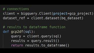 Using Google BigQuery with Python