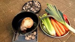 LECKER Garten KOCHEN Outdoor cooking & Braten im DUTCH OVEN, Feuertopf LEICHT gemacht.Tipps & Tricks