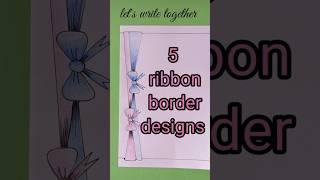 5 easy border designs PROJECT WORK DESIGNS/ SIDE BORDER DESIGN /BORDER DESIGNS #shehnilakhan