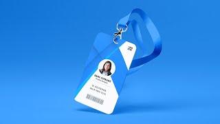 ID Card Design in Photoshop Tutorial | How To Design Professional Company ID Card