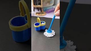 Easy DIY Make a Miniature Mop #shorts #art #diy #youtubeshorts