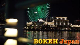 Bokeh Jalan-jalan Jepang - Iluminasi kota pelabuhan Yokohama