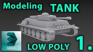 3DsMax Low poly Tank / vehicle Modeling Tutorial | 3D tutorial | low poly modeling |