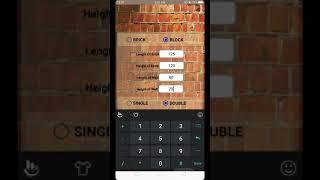 Bricks and Block Calculator