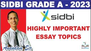 SIDBI Grade A 2023 Important Essay Topics