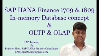 SAP S4 HANA Finance 1709 Training | SAP S/4HANA 1809 | SAP OLTP OLAP | SAP Simple finance training