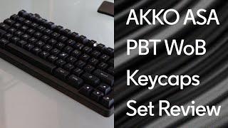 New Akko WoB ASA Keycaps Full Set Review & Sound Test - Mechanical Keyboard