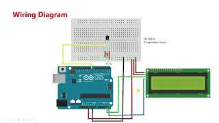 Measuring temperature using DS18B20 sensor on Arduino uno