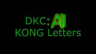 DKC: All KONG Letters