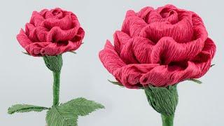 How to Make Crepe Paper Roses - DIY Paper Flower Tutorial - Easy Paper Flowers