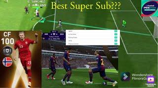 100 rated Haaland Review( Best Super Sub?) Pes 2021 Mobile