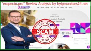 exspecto.pro" Review Analysis by hyipmonitors24.net