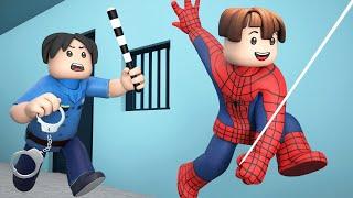 ROBLOX Brookhaven RP - FUNNY MOMENTS: SPIDER-MAN Jailbreak | Roblox Jack