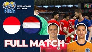 INDONESIA VS BELANDA FIFA INTERNATIONAL MATCHDAY - FULL MATCH - PES 2021 GAMEPLAY