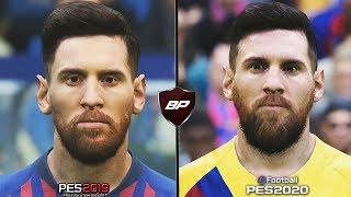 PES 2020 Vs  PES 2019 |  Player Faces of Barcelona | Gameplay Comparison