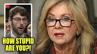 Marsha Blackburn RUNS AWAY When Witness SCHOOLS Her With FACTS