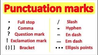 PUNCTUATION  | English Grammar | How to use punctuation correctly